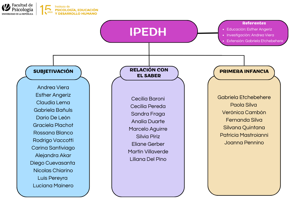 Conformación de cada programa del IPEDH