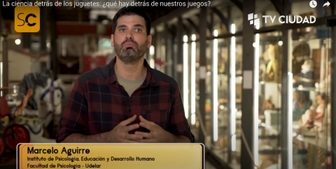 Captura de la nota al docente Marcelo Aguirre