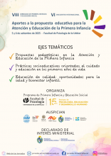 Afiche VIII Jornadas de Primera Infancia y Educación Inicial