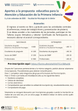 Aranceles de las VIII Jornadas